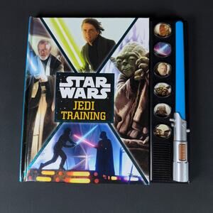 STAR WARS JEDI TRAINING Book, Battery Operated Sound & Light, by Lucasfilm, 2015